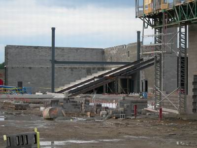 MJR Marketplace Cinema 20 - Inside Ramp Under Construction From Kim Connell (newer photo)